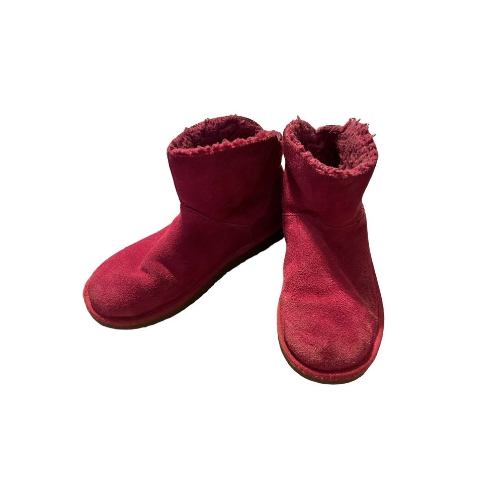 UGG Pink Winter Snow Boots Koolaburra Koola Star Mini Glittery Stars Girl's SZ 4